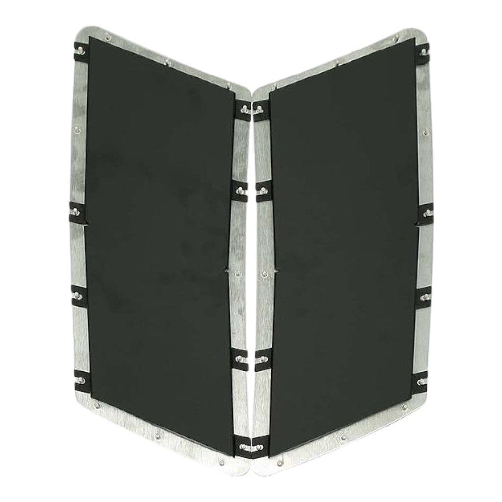 VERUS ENGINEERING A0158A-JC6 Комплект алюмінієвих дощових захисних екранів жалюзі капота JC6 для FORD Mustang (S550) Photo-0