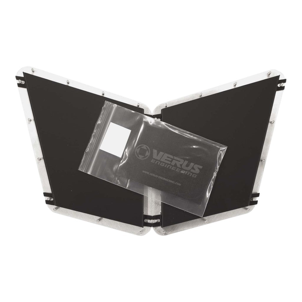 VERUS ENGINEERING A0159A Комплект алюмінієвих дощових захисних екранів жалюзі капота для FORD Fiesta ST (Mk7) / FIAT 500 Abarth (312) Photo-1