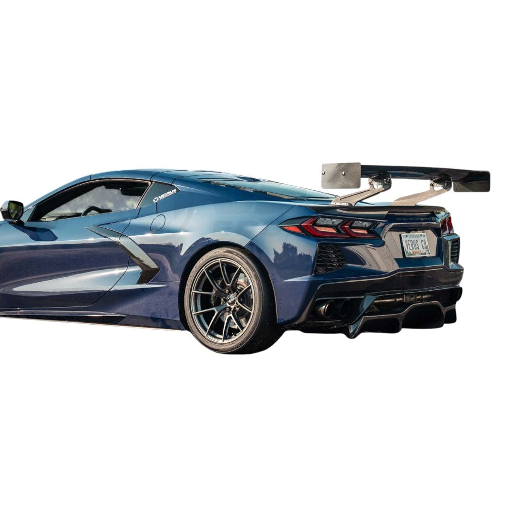 VERUS ENGINEERING A0294A Комплект заднього антикрила UCW з нижнім кріпленням для CHEVROLET Corvette (C8) Photo-1