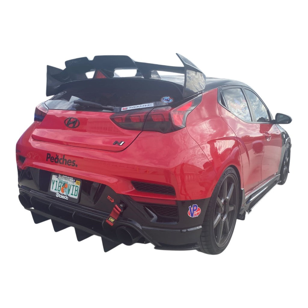 VERUS ENGINEERING A0389A Задній дифузор для HYUNDAI Veloster Photo-1