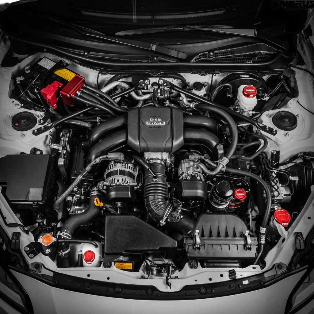 VERUS ENGINEERING A0434A-RED-FHS Комплект кришок моторного відсіку FHS, червоний для SUBARU BRZ / SCION FRS / TOYOTA GT86 (ZN6 / ZC6) Photo-1
