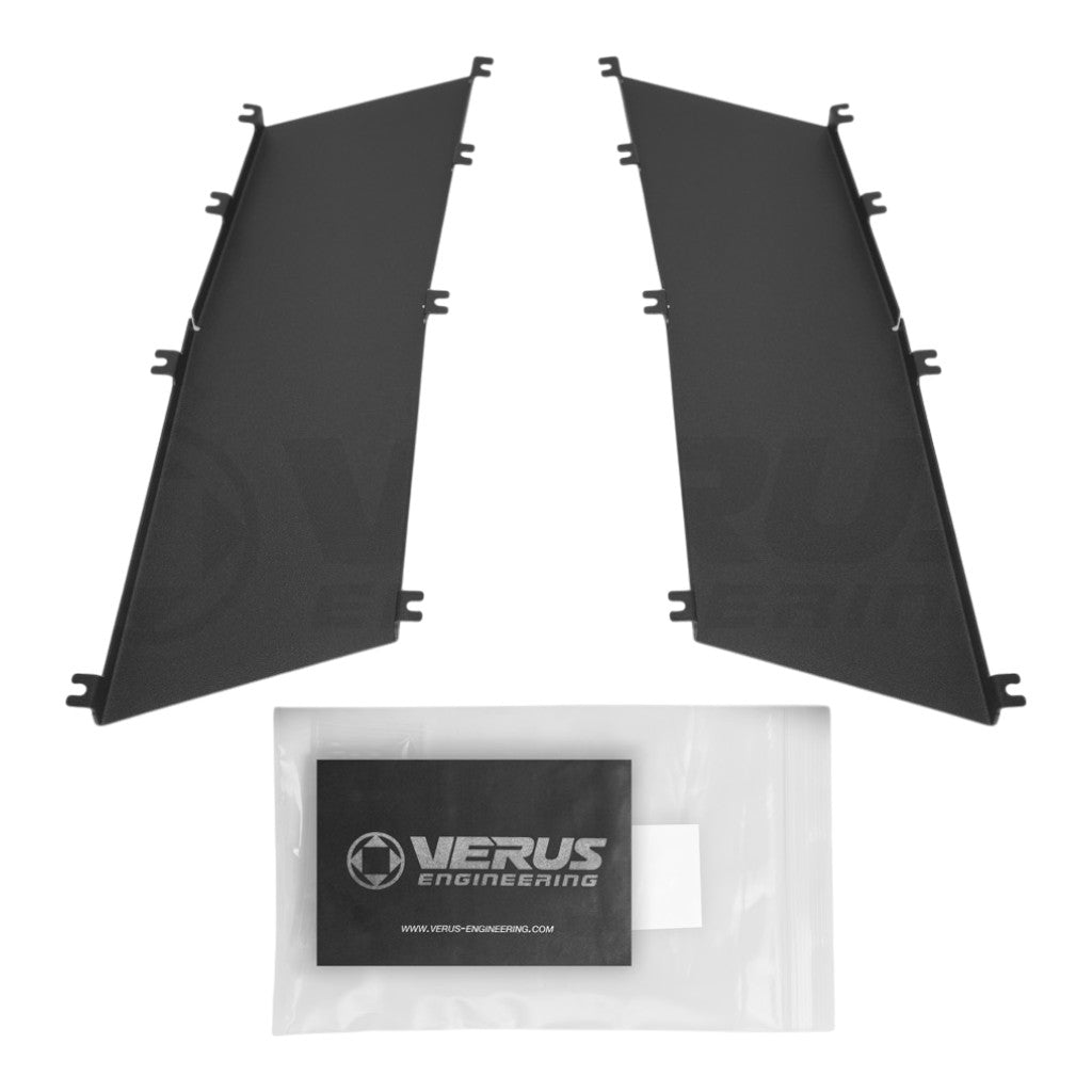 VERUS ENGINEERING A0448A Комплект алюмінієвих дощових захисних екранів жалюзі капота для FORD Mustang (S550) Photo-0