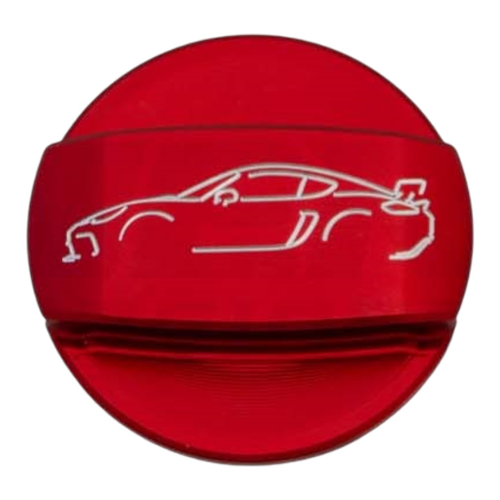 VERUS ENGINEERING A0449A-RED-718 Кришка паливного бака, червоний для PORSCHE 718 Cayman GT4 Photo-0
