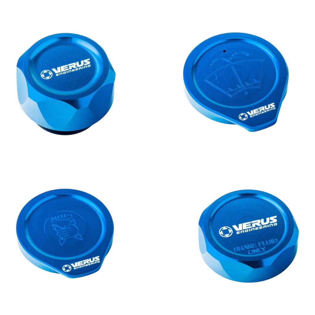 VERUS ENGINEERING A0585A-BLU-FHS Комплект кришок моторного відсіку FHS, блакитний для SUBARU WRX / STI (GR / GV) Photo-0