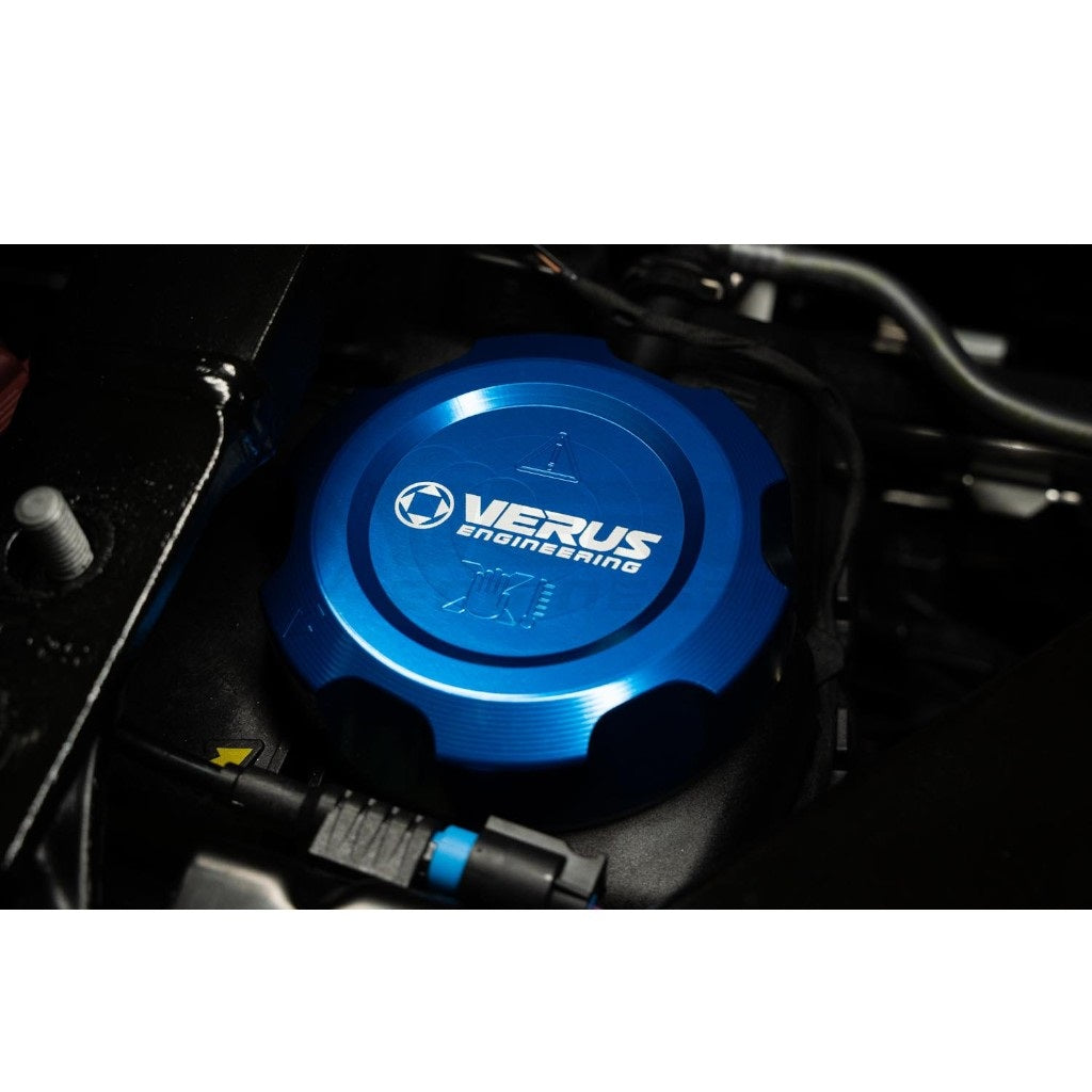 VERUS ENGINEERING A0591A-BLU Кришка розширювального бачка охолоджувальної рідини, блакитний для BMW M2 (G87) / BMW M3 (G80) / BMW M4 (G82 / G83) Photo-1
