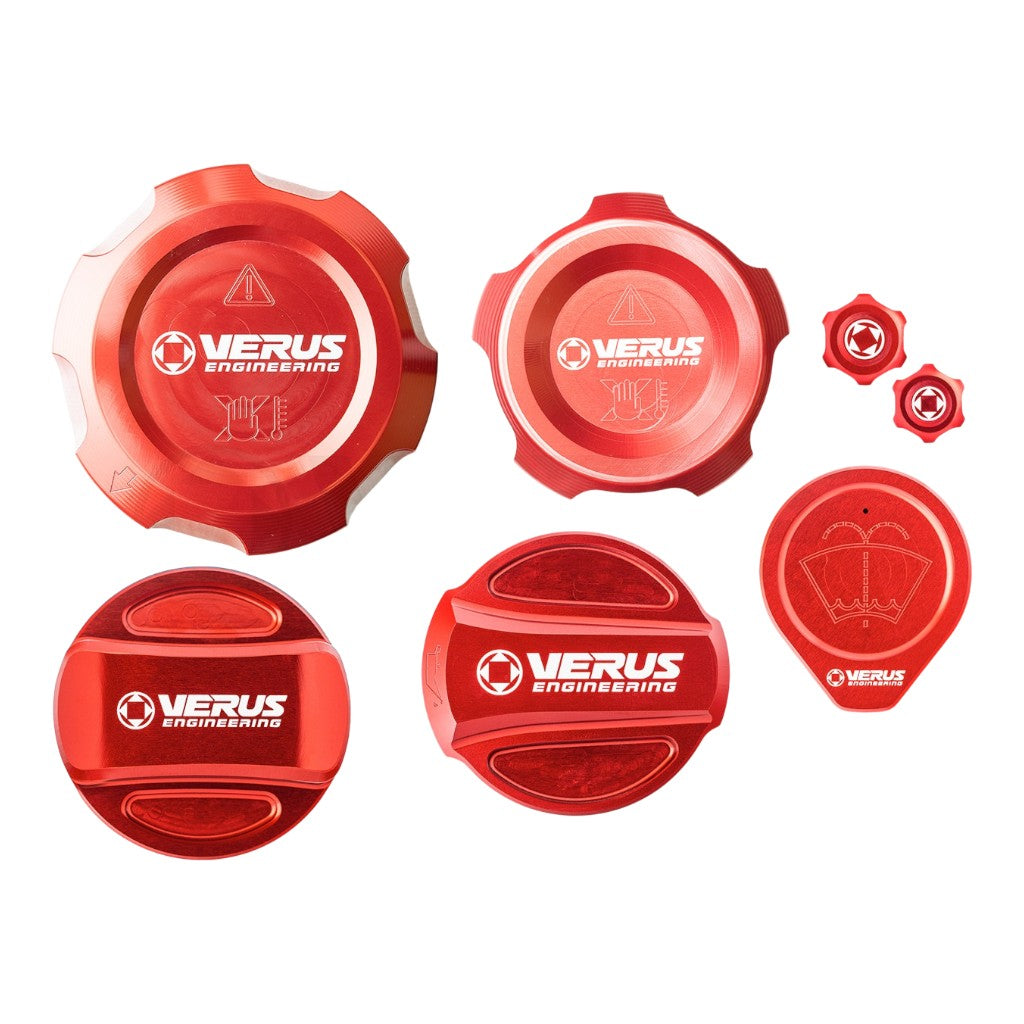 VERUS ENGINEERING A0645A-RED Повний комплект кришок для автомобіля, червоний для BMW M2 (G87) / BMW M3 (G80) / BMW M4 (G82 / G83) Photo-0