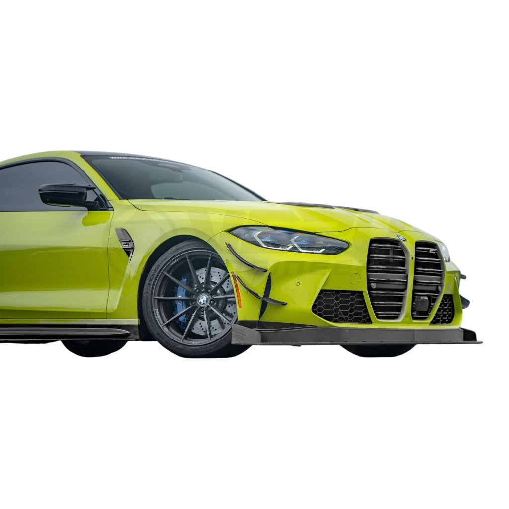 VERUS ENGINEERING A0658A Комплект торцевих пластин переднього спліттера для BMW M3 (G80) / BMW M4 (G82) Photo-1