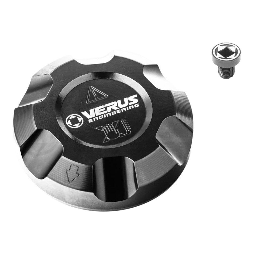 VERUS ENGINEERING A0695A-BLK Кришка бачка охолоджувальної рідини з гвинтом для видалення повітря з системи охолодження, чорний для TOYOTA Supra (Mk5) Photo-0