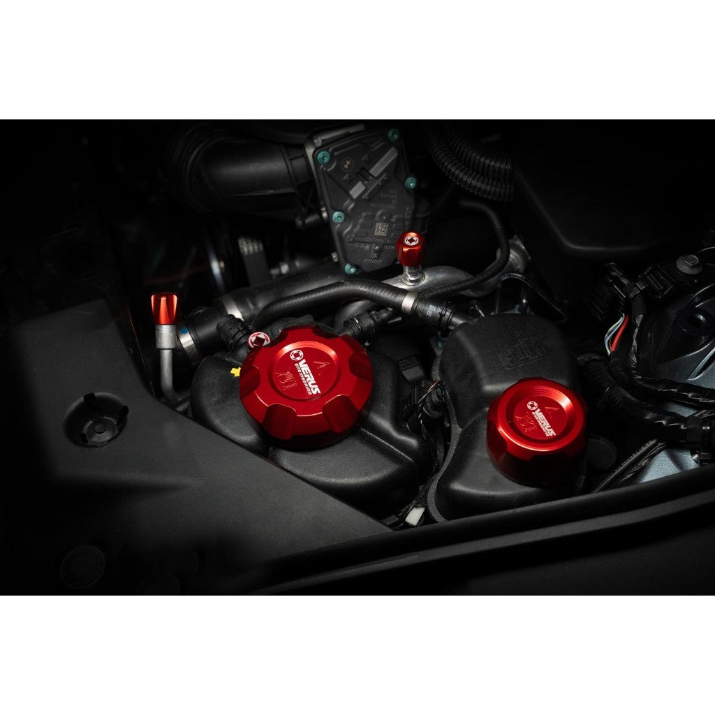 VERUS ENGINEERING A0695A-BLK Кришка бачка охолоджувальної рідини з гвинтом для видалення повітря з системи охолодження, чорний для TOYOTA Supra (Mk5) Photo-1