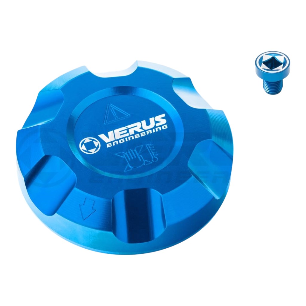 VERUS ENGINEERING A0695A-BLU Кришка бачка охолоджувальної рідини з гвинтом для видалення повітря з системи охолодження, блакитний для TOYOTA Supra (Mk5) Photo-0