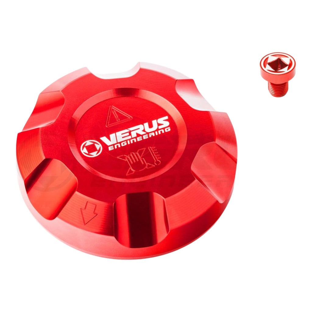 VERUS ENGINEERING A0695A-RED Кришка бачка охолоджувальної рідини з гвинтом для видалення повітря з системи охолодження, червоний для TOYOTA Supra (Mk5) Photo-0