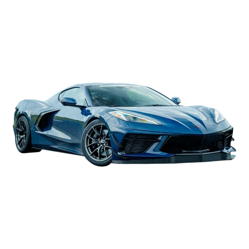 VERUS ENGINEERING A0698A Комплект переднього спліттера WF Spec (листовий метал) для CHEVROLET Corvette (C8) Photo-1