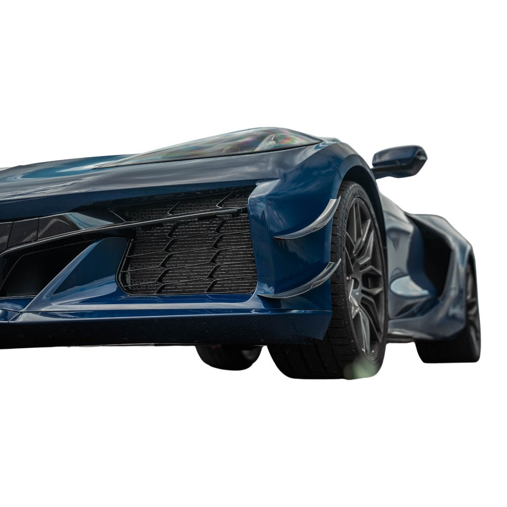 VERUS ENGINEERING A0752A Комплект двоелементних плавників (канарди) для CHEVROLET Corvette Z06 (C8) Photo-1
