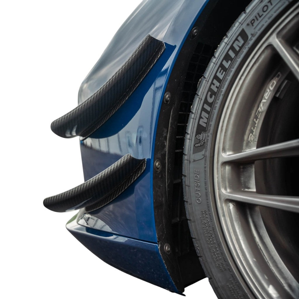 VERUS ENGINEERING A0752A Комплект двоелементних плавників (канарди) для CHEVROLET Corvette Z06 (C8) Photo-2
