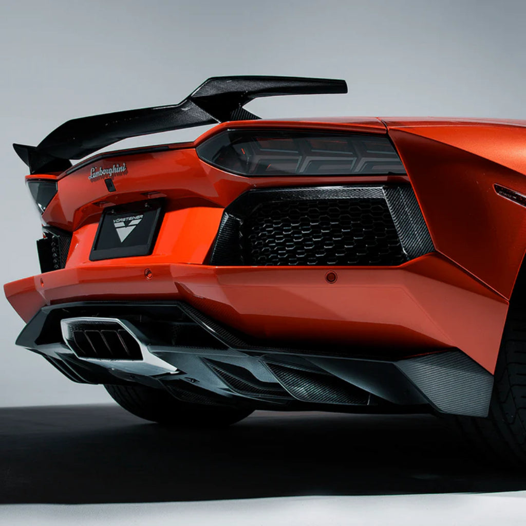 VORSTEINER 0704LOV Задній дифузор ZARAGOZA EDIZIONE (глянцевий карбон) для LAMBORGHINI Aventador LP700-4 2011-2017 Photo-1