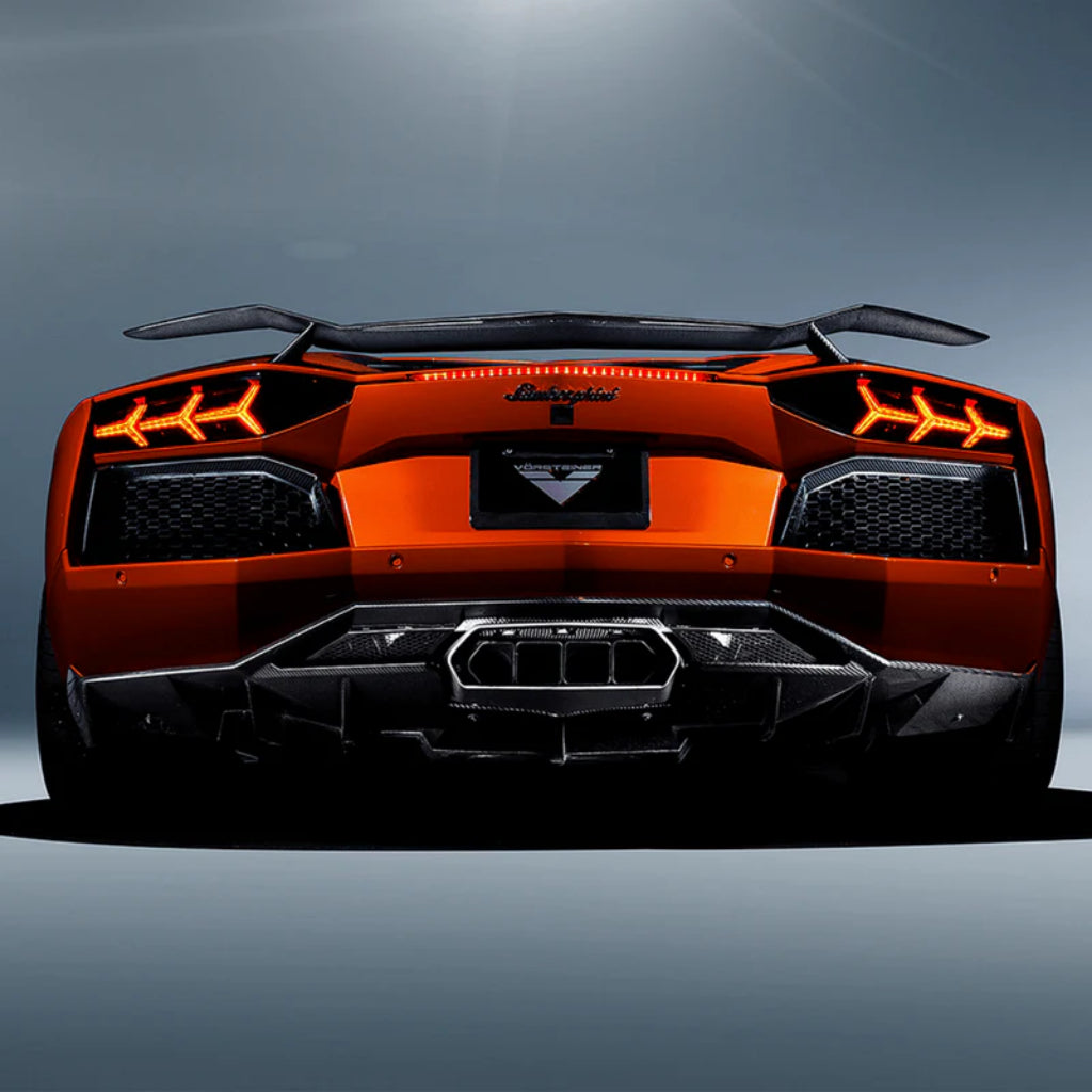 VORSTEINER 0704LOV Задній дифузор ZARAGOZA EDIZIONE (глянцевий карбон) для LAMBORGHINI Aventador LP700-4 2011-2017 Photo-2