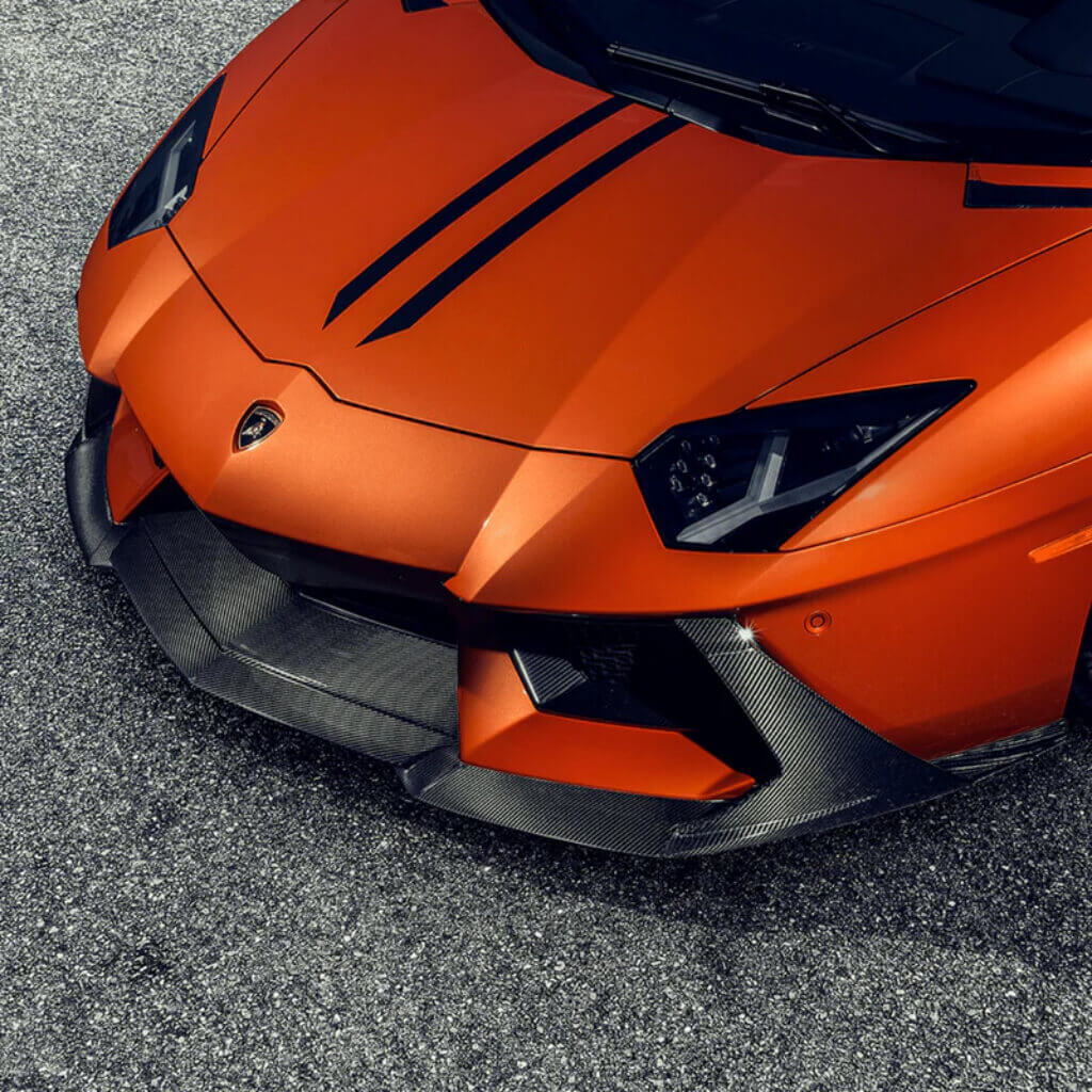 VORSTEINER 0716LOV Передній спойлер ZARAGOZA EDIZIONE (глянцевий карбон) для LAMBORGHINI Aventador LP700-4 2011-2017 Photo-1