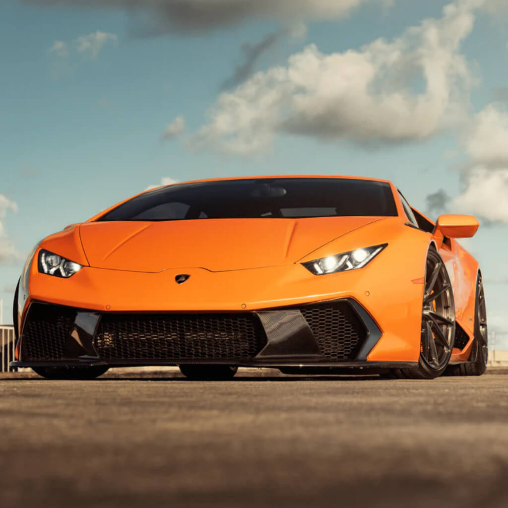 VORSTEINER 0910LOV Передній бампер зі спойлером NOVARA EDIZIONE (глянцевий карбон) для LAMBORGHINI Huracan LP610-4 / LP580-2 Photo-3