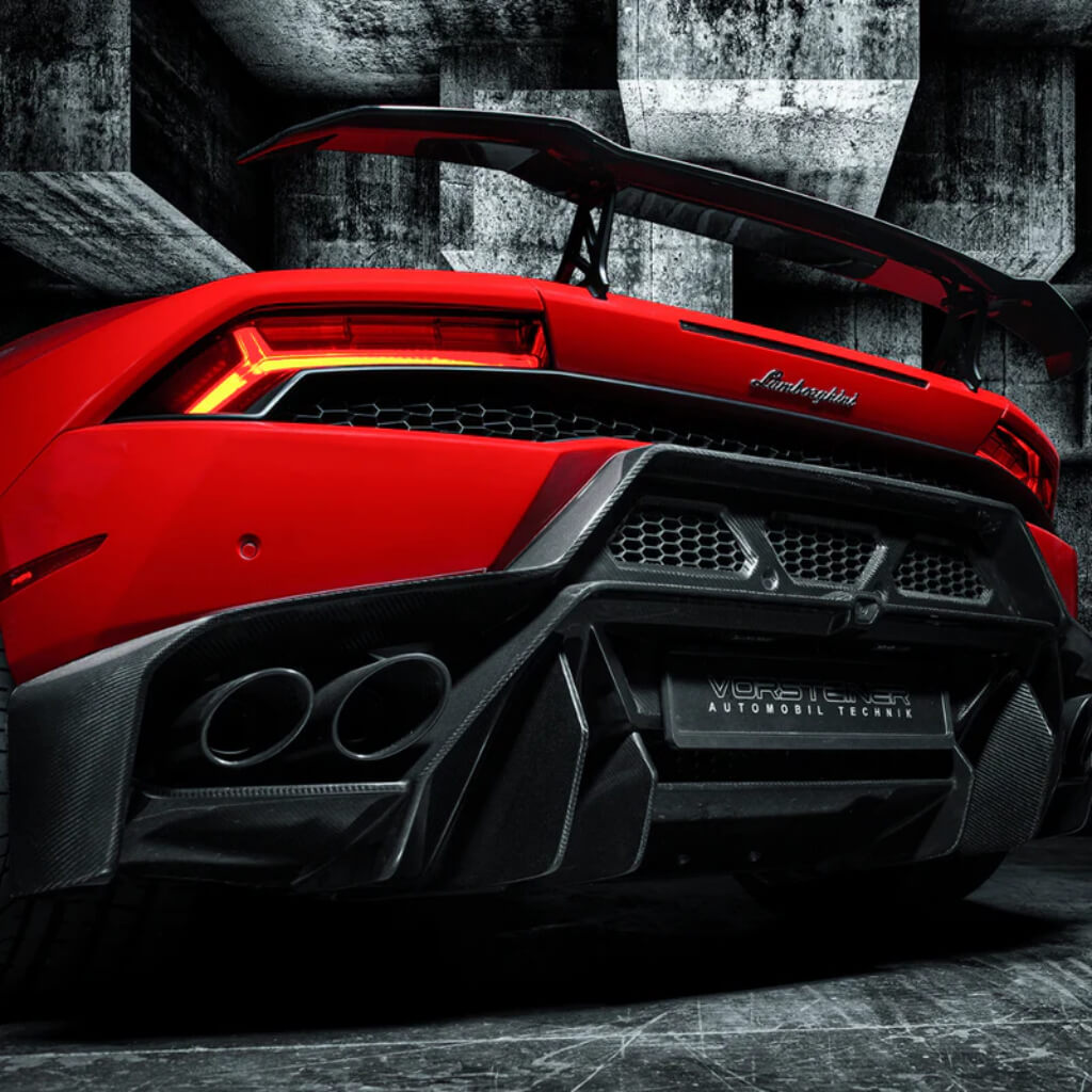 VORSTEINER 0920LOV Задній бампер з дифузором NOVARA EDIZIONE (глянцевий карбон) для LAMBORGHINI Huracan LP610-4 / LP580-2 Photo-2