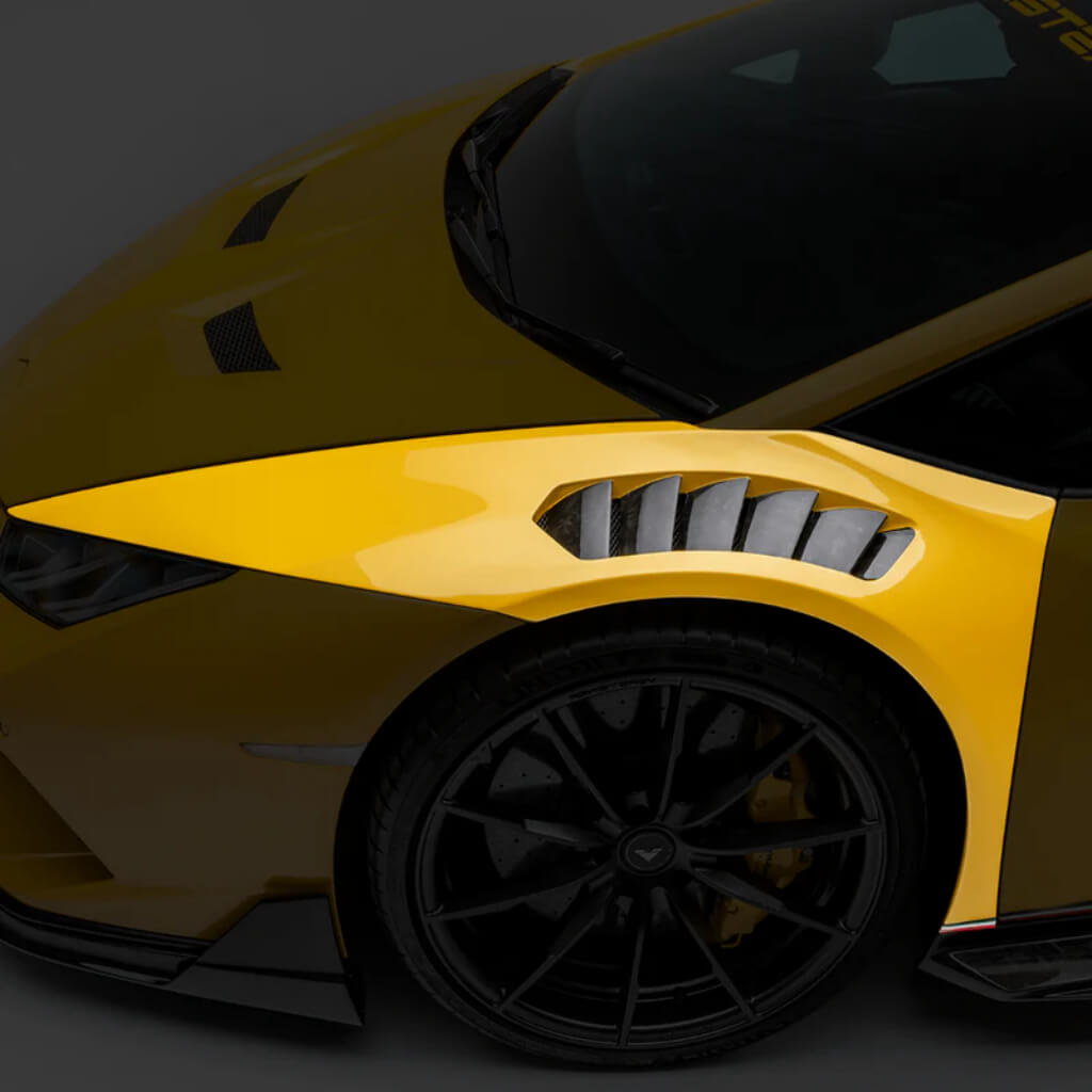 VORSTEINER 1040LOV Передні крила з вентиляційними отворами VICENZA EDIZIONE (карбон Matrix) для LAMBORGHINI Huracan Performante / LP610-4 / LP580-2 Photo-1