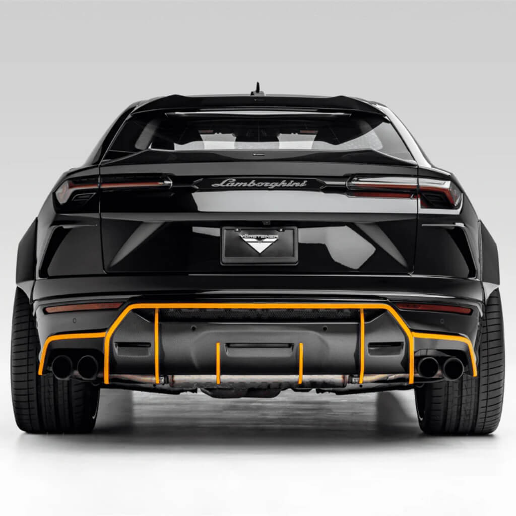 VORSTEINER 2050LOV Задній дифузор RAMPANTE EDIZIONE (глянцевий карбон) для LAMBORGHINI Urus 2018- Photo-4