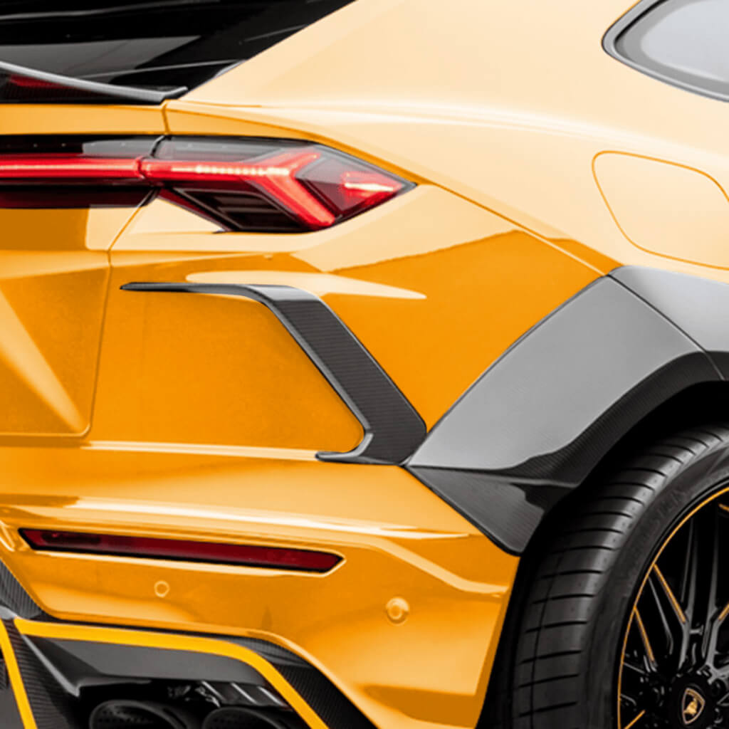 VORSTEINER 2055LOV Задні повітрозабірники RAMPANTE EDIZIONE (глянцевий карбон) для LAMBORGHINI Urus 2018- Photo-1