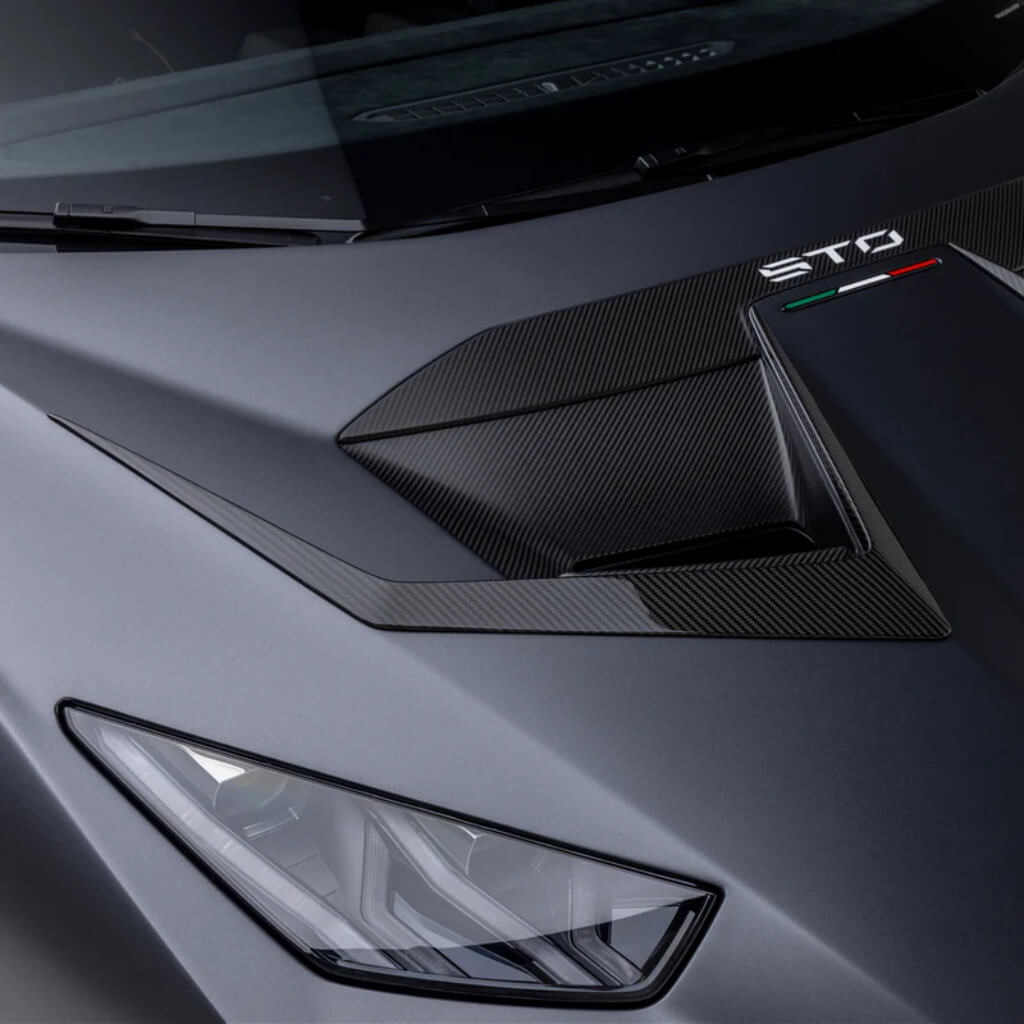 VORSTEINER 4046LOV Повітрозабірники капота VRS (сатиновий карбон) для LAMBORGHINI Huracan STO 2021- Photo-1