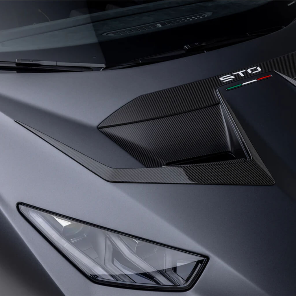 VORSTEINER 4046LOV Повітрозабірники капота VRS (сатиновий карбон) для LAMBORGHINI Huracan STO 2021- Photo-3