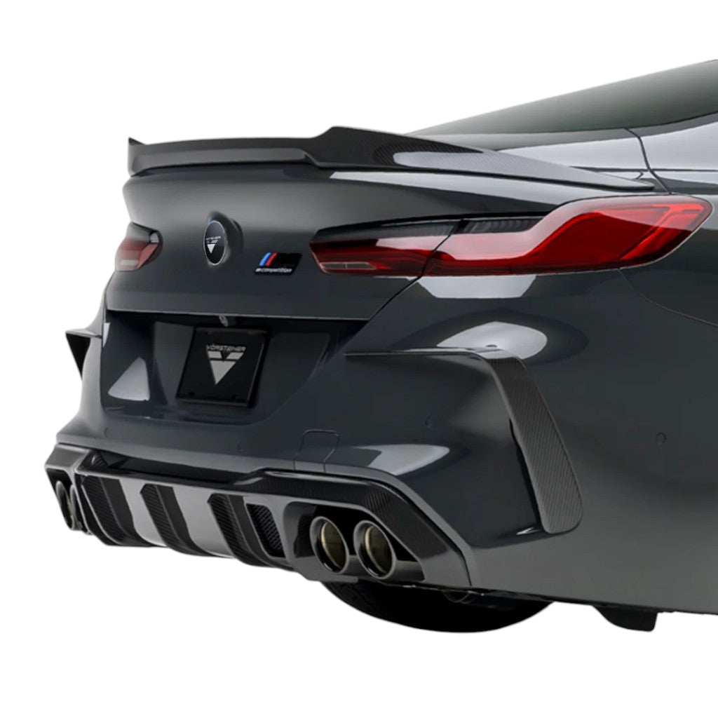 VORSTEINER BMV8025 Накладки на задній бампер VRS (карбон / 2 шт) для BMW M8 (F91 / F92) 2020-2023 Photo-1