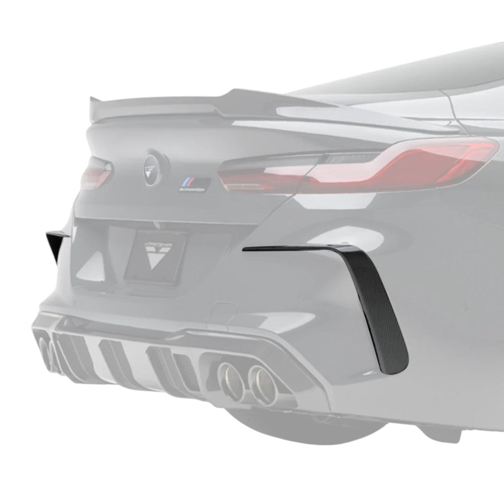 VORSTEINER BMV8025 Накладки на задній бампер VRS (карбон / 2 шт) для BMW M8 (F91 / F92) 2020-2023 Photo-0
