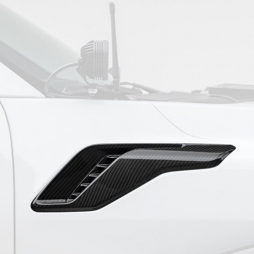 VORSTEINER FRT1016 Бічні вентиляційні отвори в крилі (сатиновий карбон) для FORD F-150 Raptor R 2023- Photo-0
