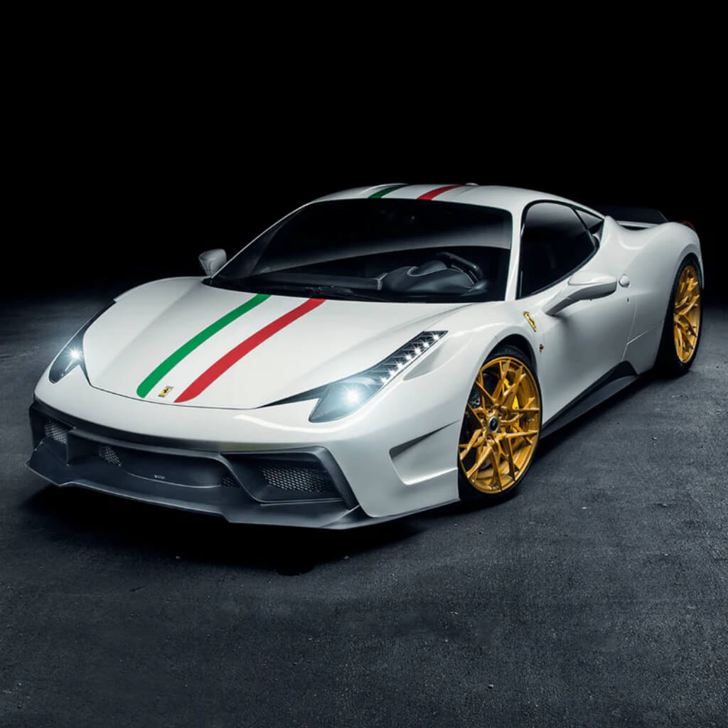 VORSTEINER FRV1110 Передній бампер зі спойлером VX AERO (глянцевий карбон) для FERRARI 458 Italia 2009-2015 Photo-3