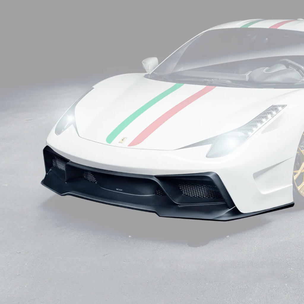 VORSTEINER FRV1110 Передній бампер зі спойлером VX AERO (глянцевий карбон) для FERRARI 458 Italia 2009-2015 Photo-0