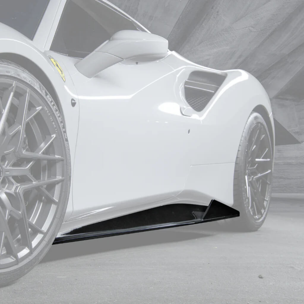 VORSTEINER FRV2030 Бічні пороги DIAVOLO (глянцевий карбон) для FERRARI 488 Photo-0