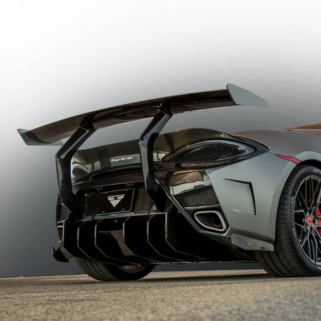 VORSTEINER MVR1140 Задній бампер з дифузором 570-VX (глянцевий карбон) для MCLAREN 570S 2015-2021 Photo-1