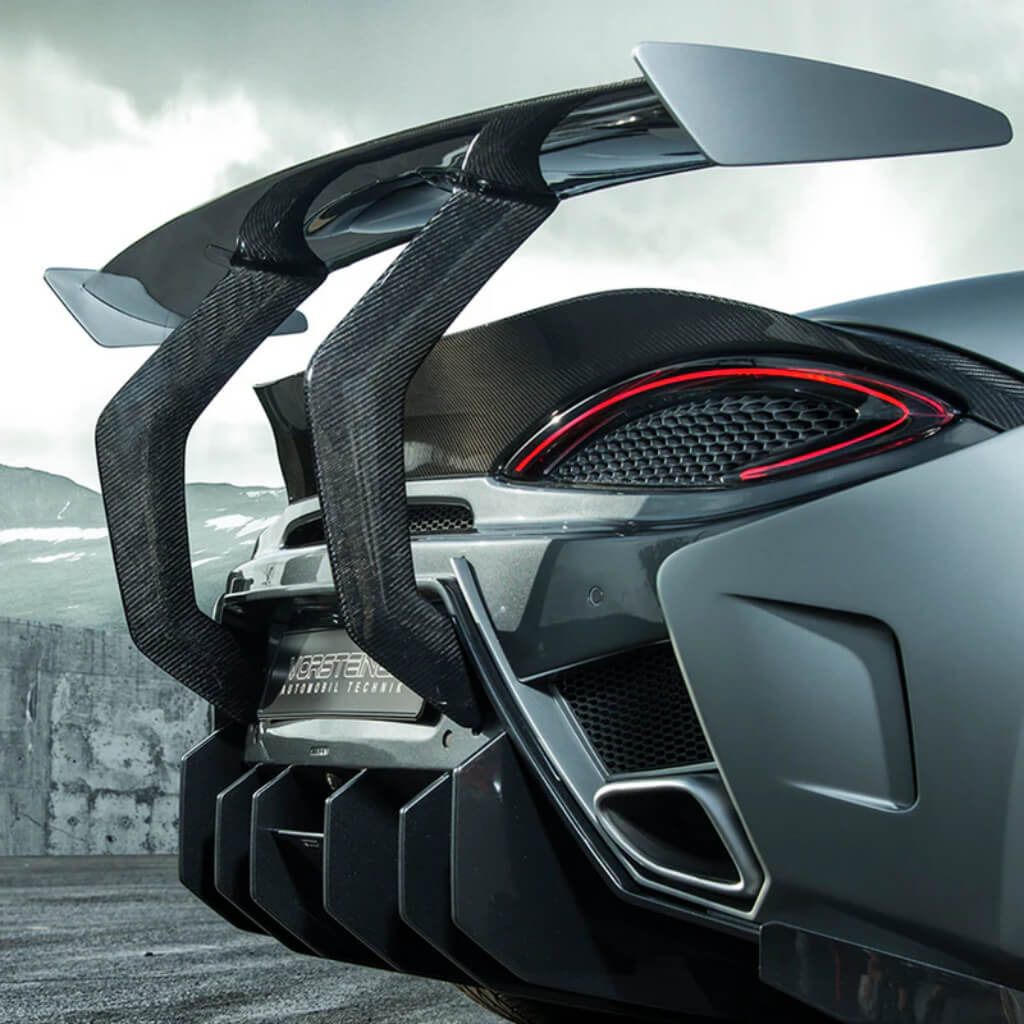 VORSTEINER MVR1370 Антикрило зі стійками 570-VX (глянцевий карбон) для MCLAREN 570S 2015-2021 Photo-1