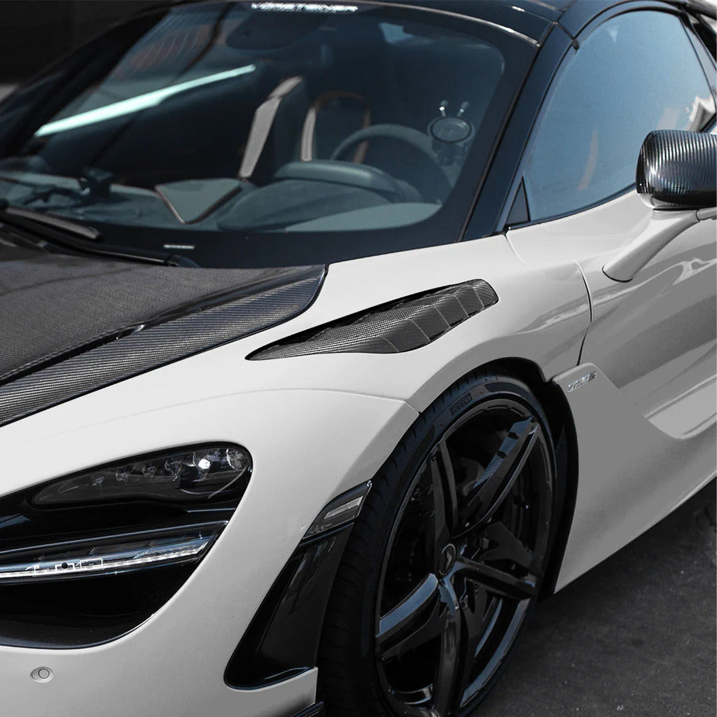 VORSTEINER MVS2091 Передні крила з вентиляційними отворами SILVERSTONE (карбон) для MCLAREN 720S Spyder 2019-2023- Photo-1