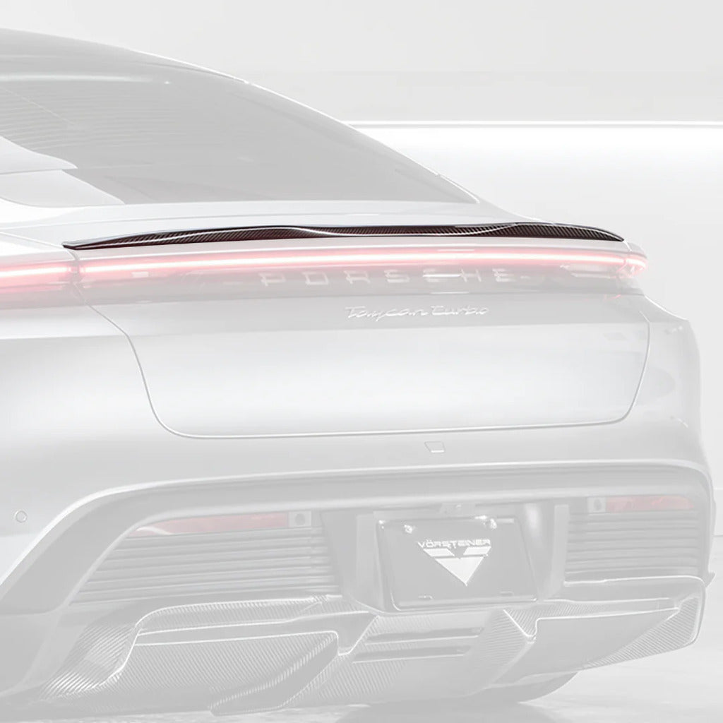VORSTEINER POV3060 Спойлер на кришку багажника (карбон) для PORSCHE Taycan Turbo / Turbo S 2020- Photo-0