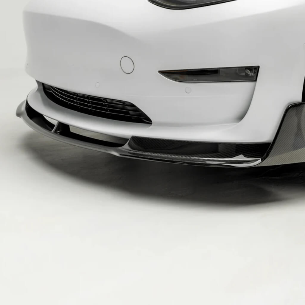 VORSTEINER TEV1010 Передній спойлер VOLTA (глянцевий карбон) для TESLA Model 3 2017- Photo-2
