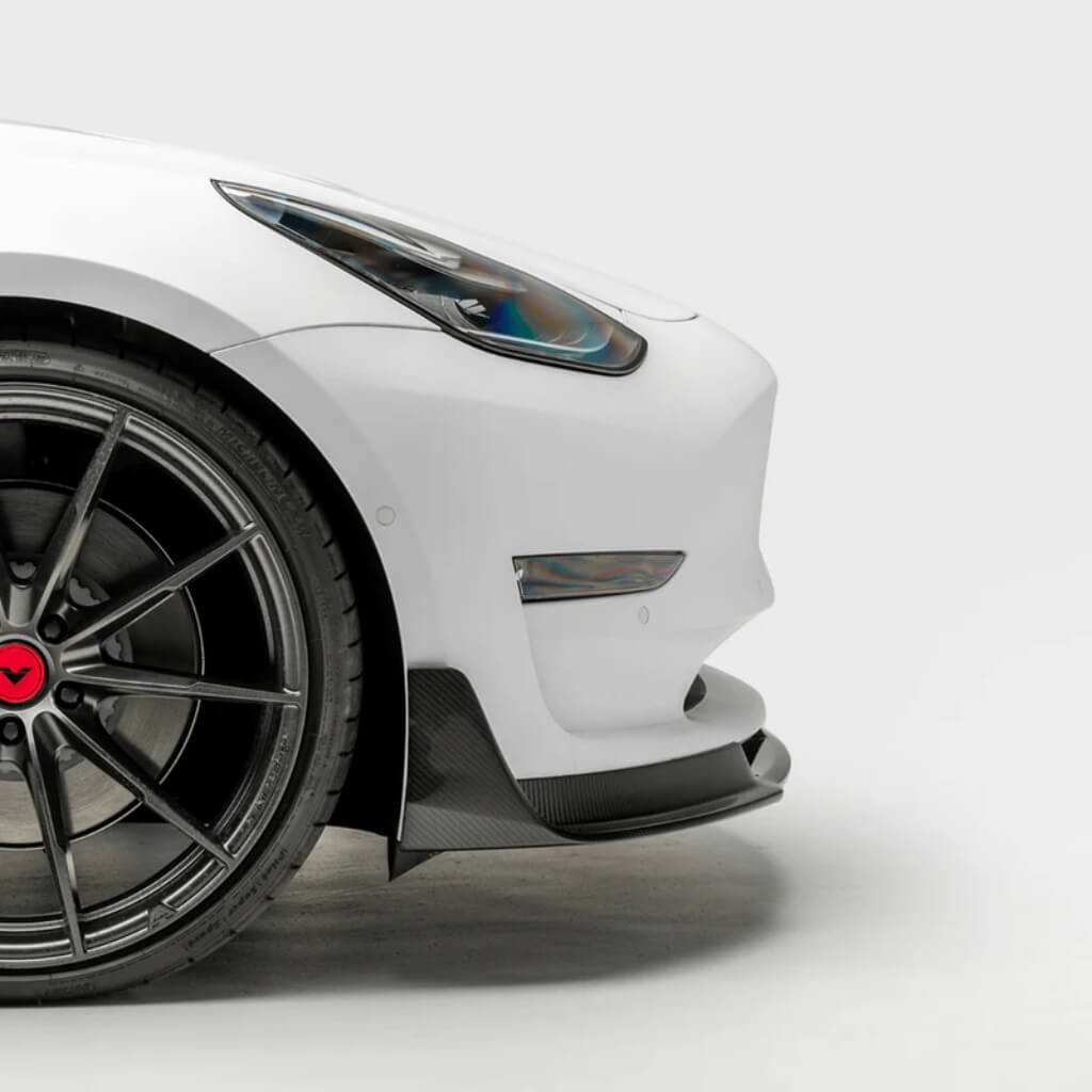 VORSTEINER TEV1010 Передній спойлер VOLTA (глянцевий карбон) для TESLA Model 3 2017- Photo-4