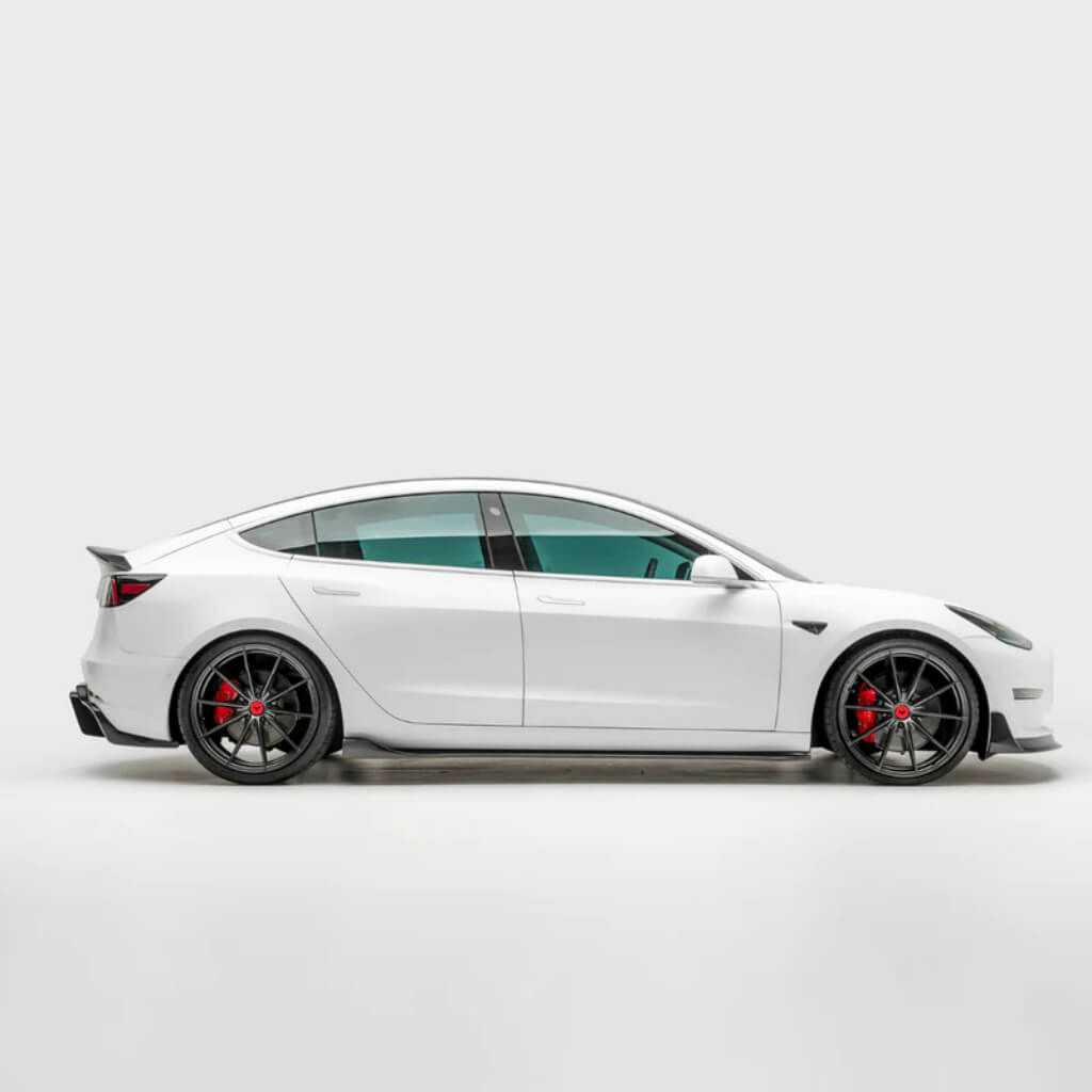 VORSTEINER TEV1030 Бічні пороги VOLTA (глянцевий карбон) для TESLA Model 3 2017- Photo-2