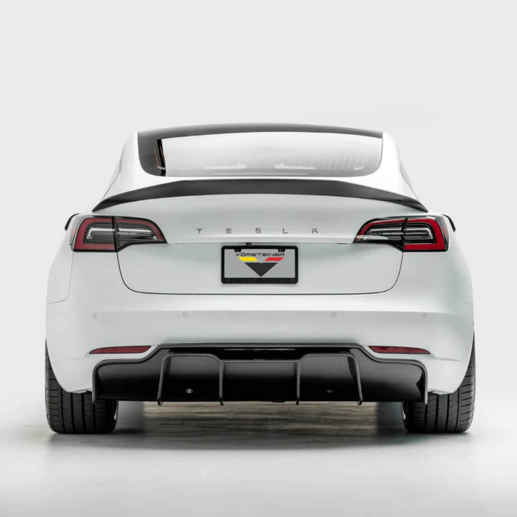 VORSTEINER TEV1050 Задній дифузор TRACK EDITION VOLTA (глянцевий карбон) для TESLA Model 3 2017- Photo-2