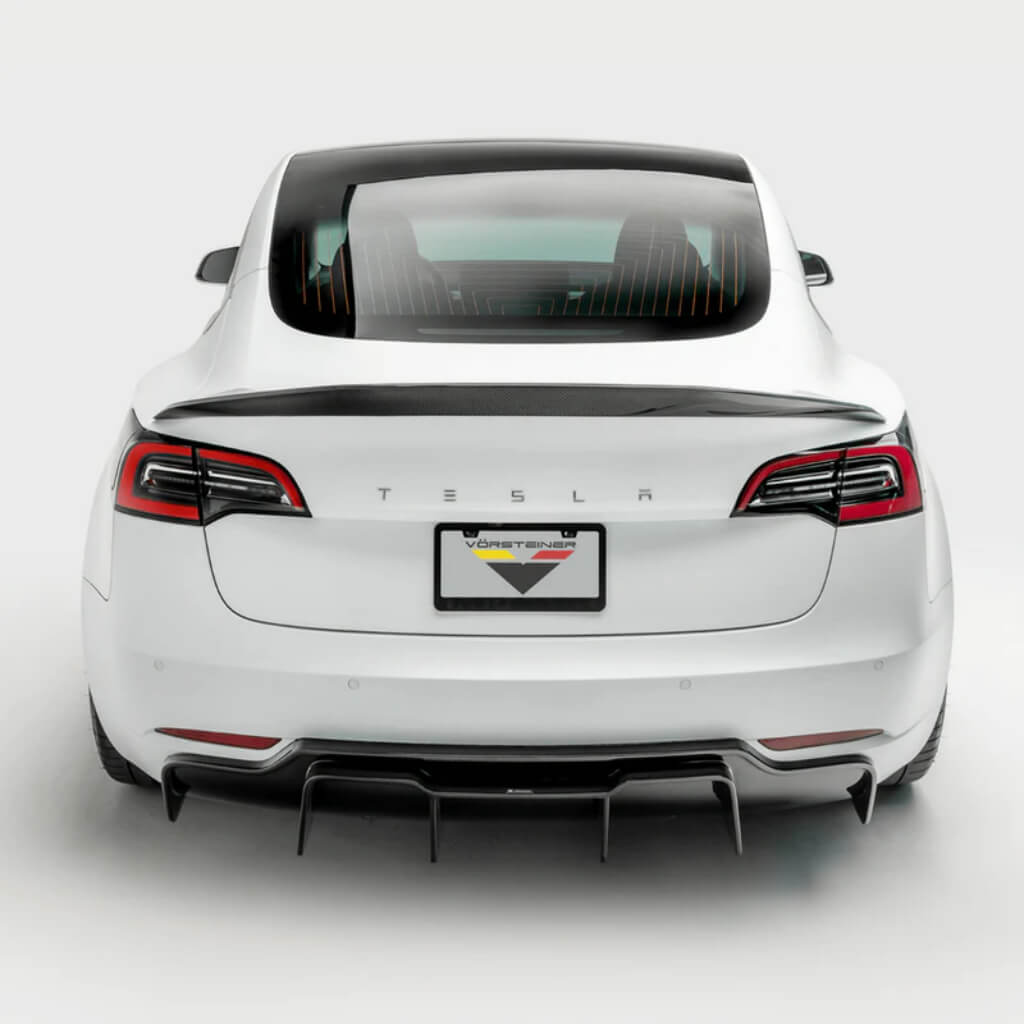 VORSTEINER TEV1050 Задній дифузор TRACK EDITION VOLTA (глянцевий карбон) для TESLA Model 3 2017- Photo-3