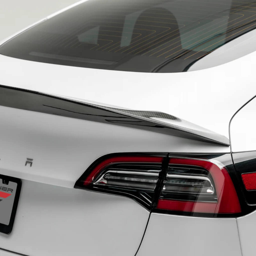 VORSTEINER TEV1060 Спойлер на кришку багажника VOLTA (глянцевий карбон) для TESLA Model 3 2017- Photo-6