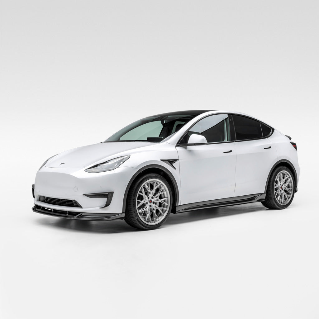 VORSTEINER TEV2010 Накладки на бампер VRS (глянцевий карбон) для TESLA Model Y 2020- Photo-4