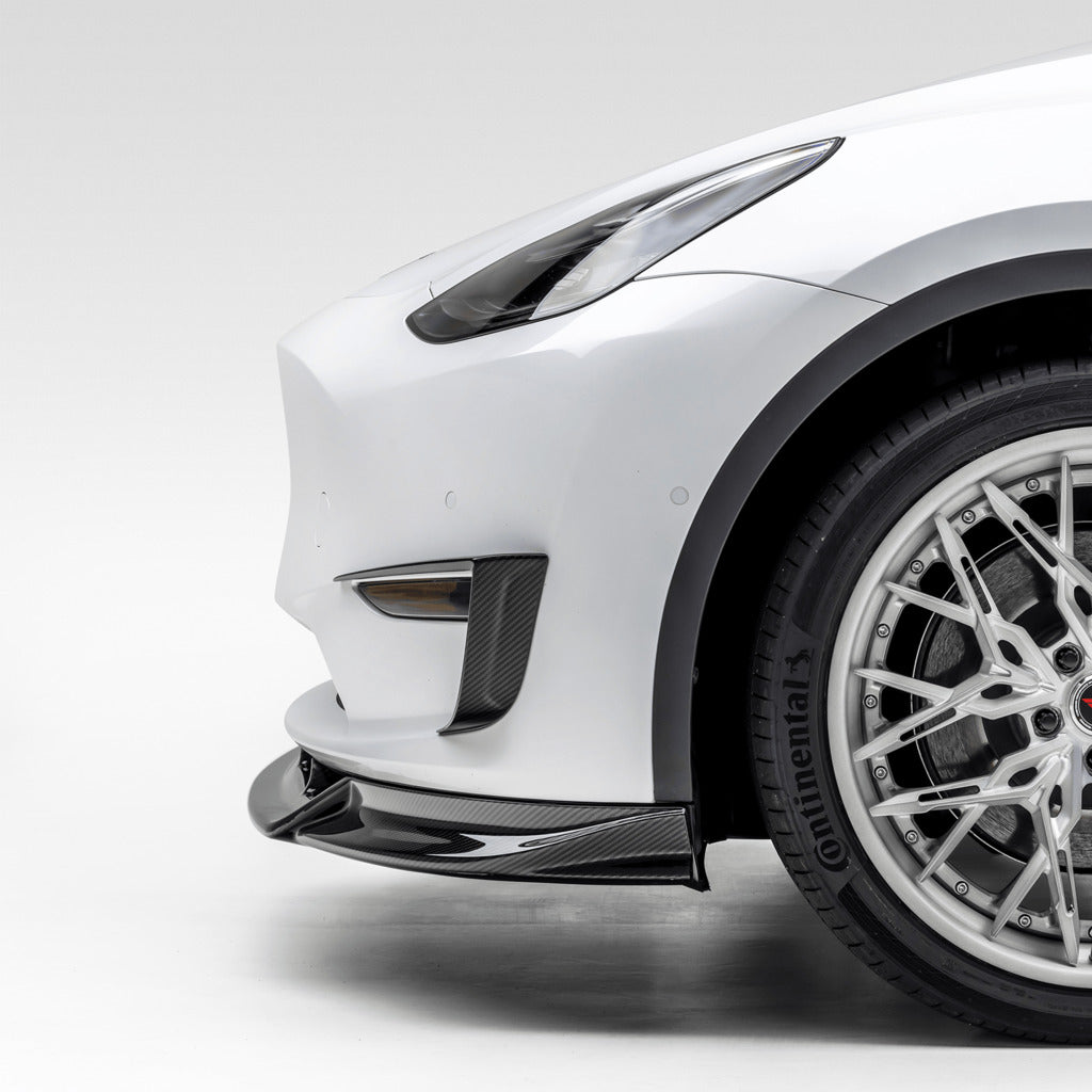 VORSTEINER TEV2020 Передній спойлер VRS (глянцевий карбон) для TESLA Model Y 2020- Photo-4