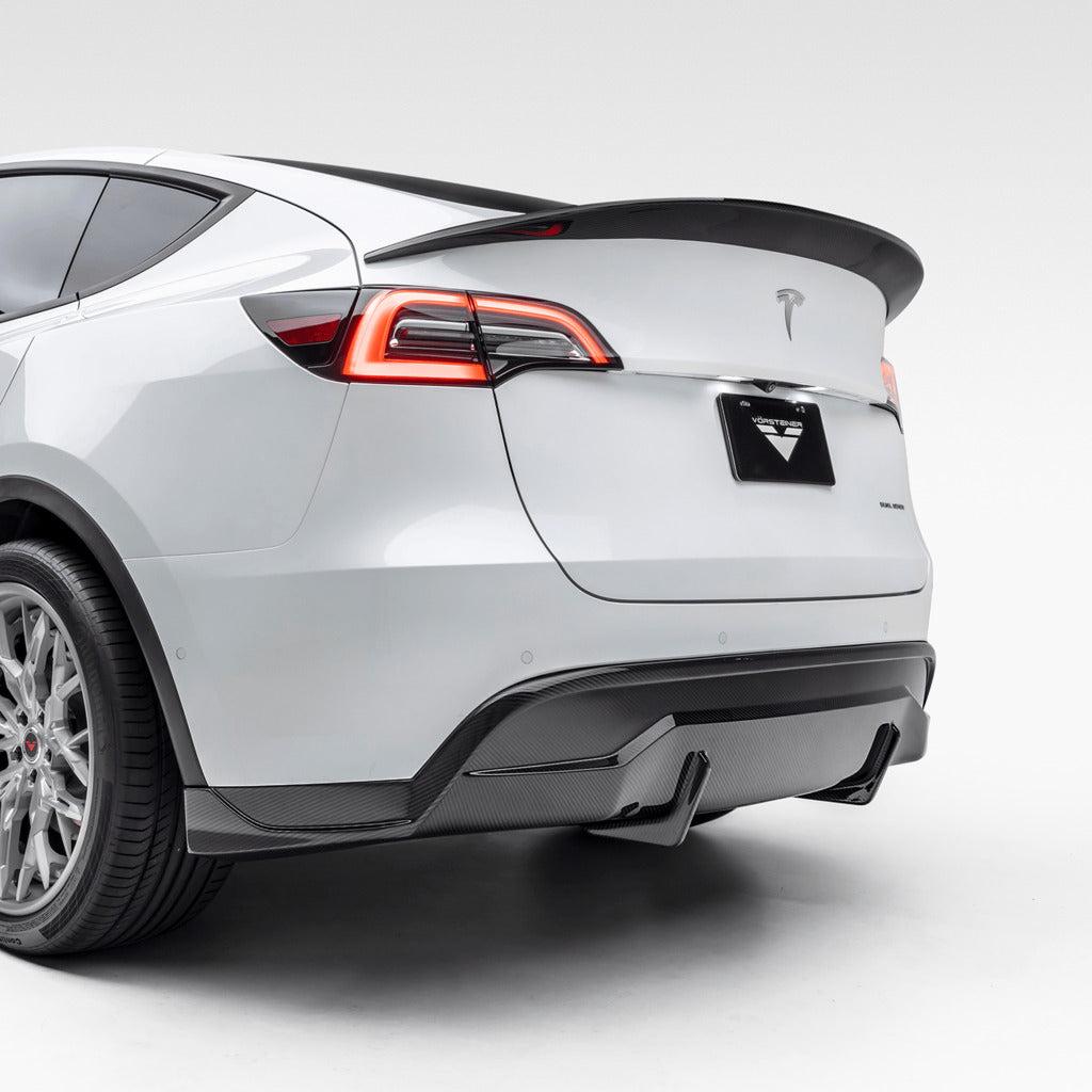 VORSTEINER TEV2050 Задній дифузор VRS (глянцевий карбон) для TESLA Model Y 2020- Photo-1
