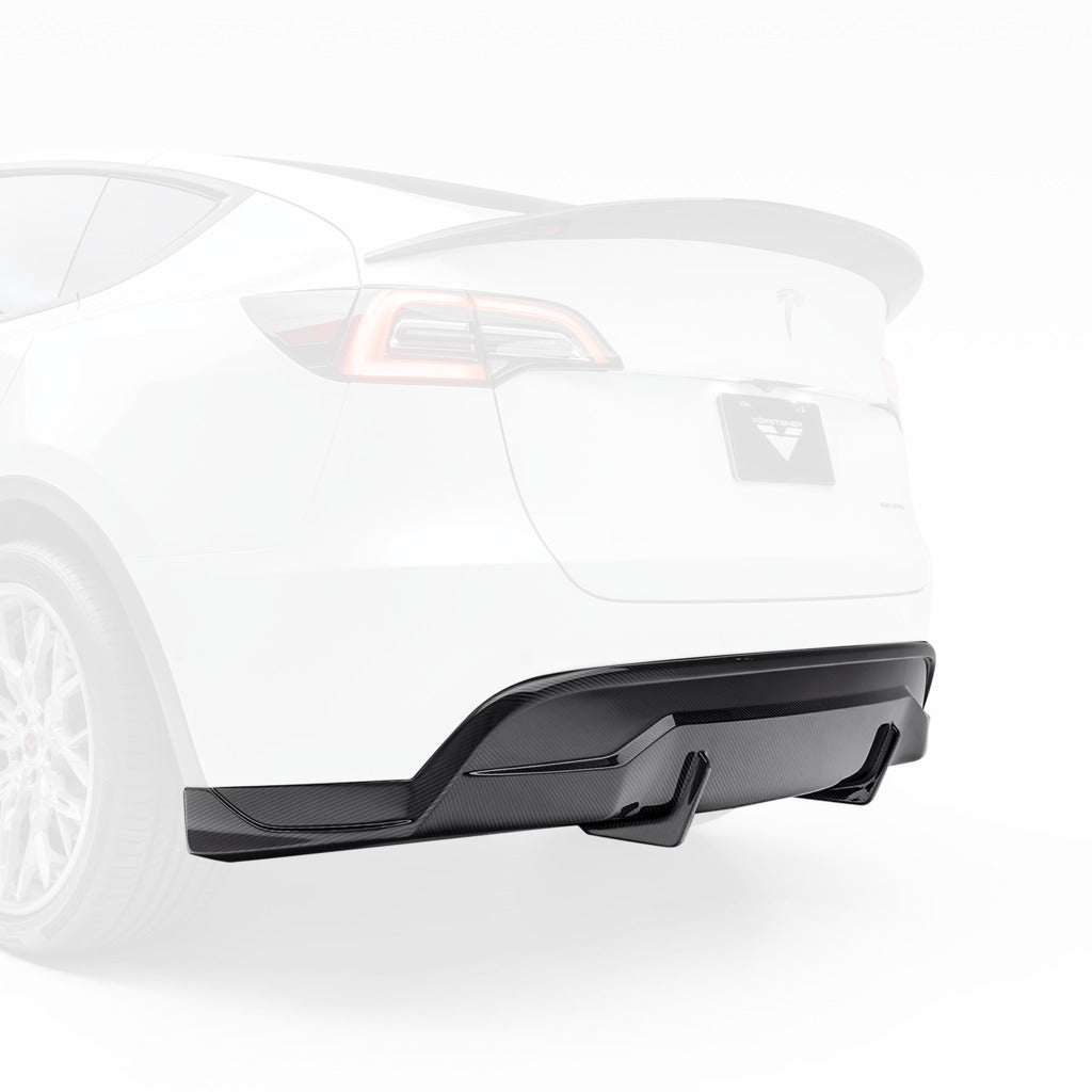 VORSTEINER TEV2050 Задній дифузор VRS (глянцевий карбон) для TESLA Model Y 2020- Photo-0