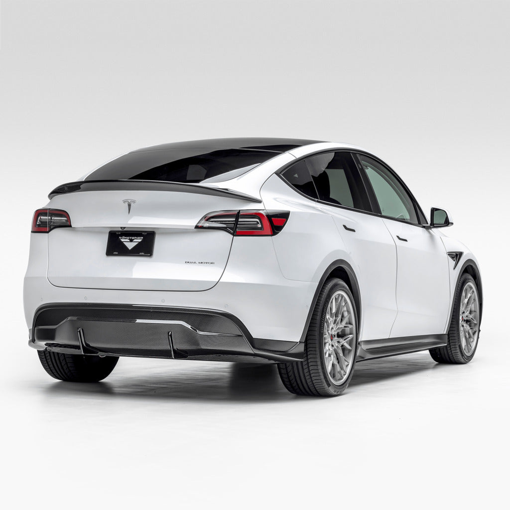 VORSTEINER TEV2050 Задній дифузор VRS (глянцевий карбон) для TESLA Model Y 2020- Photo-2
