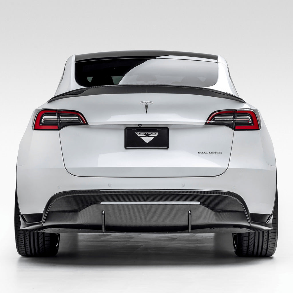 VORSTEINER TEV2050 Задній дифузор VRS (глянцевий карбон) для TESLA Model Y 2020- Photo-3